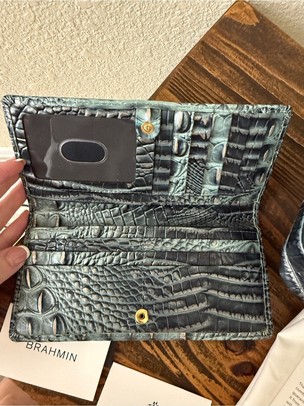 Brahmin Medium Julian Tote + Ady Wallet Set – Obsidian Melbourne - Picture 11 of 15